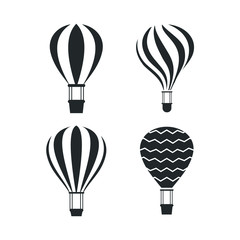 Air balloon icon template color editable. Air balloon symbol vector sign isolated on white background illustration for graphic and web design.