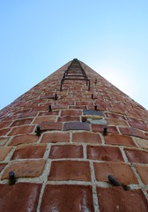 old brick chimney
