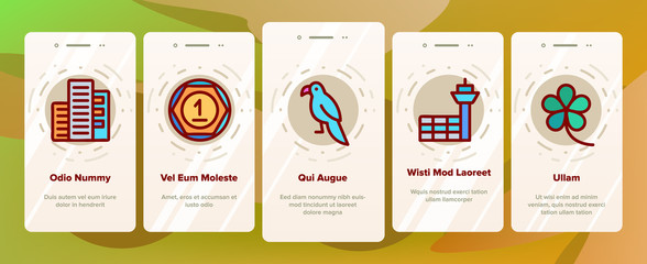 Singapore Onboarding Onboarding Mobile App Page Screen Vector