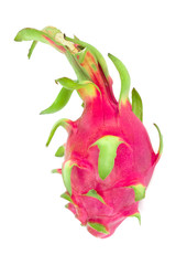 dragon fruit on white background