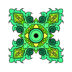 abstract background with floral elements