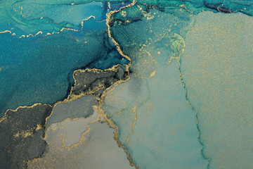 Abstract paint blots background. Alcohol ink colors. Marble texture.