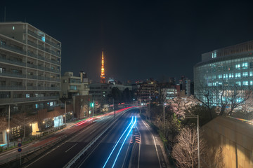 Fototapeta na wymiar Tokyo Tower, Japan - communication and observation tower.
