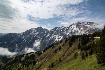 Fototapeta na wymiar view on bavarian alps