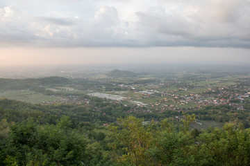 Naklejka premium Countryside views of the highlands in Yogyakarta