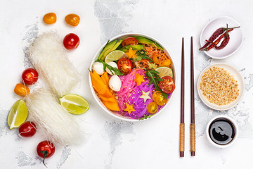 Rainbow noodle, unicorn pasta bowl