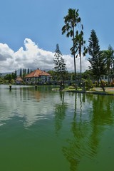 Fototapeta premium Water Palace on Bali island in Indonesia.