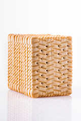 Tea biscuit isolated on white background