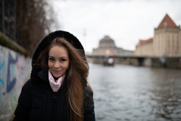 Frau in Berlin Stadt