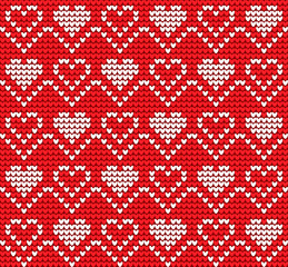 Knitted pattern for Valentine's Day
