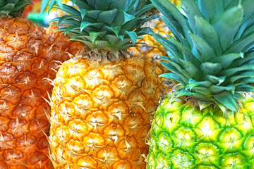 pineapples are different in color