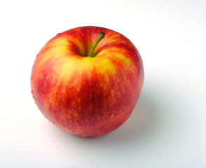 red apple on a white background