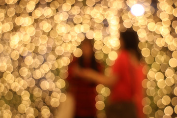 Abstract bokeh market of Bangkok night background