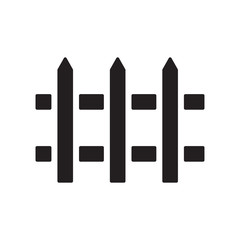 Fence icon vector in flat design template