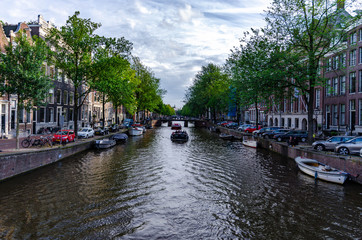 Fototapeta na wymiar Amsterdam Kanal