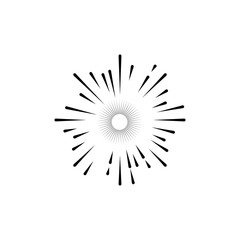 Obraz premium Fireworks Logo Template vector symbol