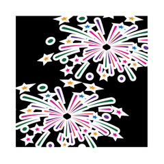 Fireworks Logo Template vector symbol
