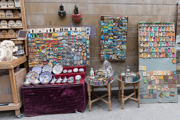 Street market in Marrakech or Fes, Morocco, Africa. Moroccan cuisine
Moroccan traditional market in medina.
Nice gift for travelers
Beautiful background concept