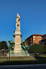Fototapeta na wymiar Livorno, Italy, Monument, Fountain
