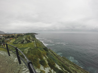 Viewpoint towards the ocean from the city