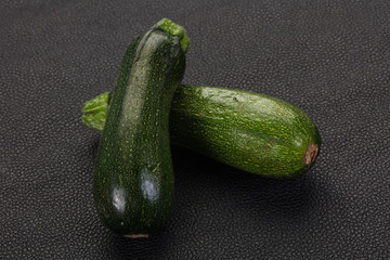 Raw ripe zucchini