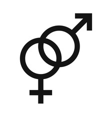 Gender sex icon symbol for graphic and web design