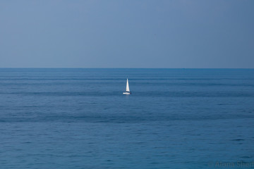 Fototapeta premium yacht in the sea