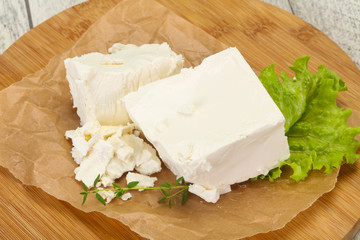 Greek traditional Feta soft cheese