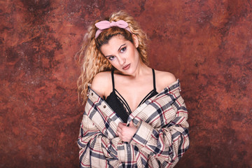 Fototapeta premium Portrait of an attractive girl