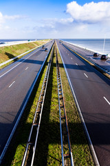 Highway over the Afsluitdijk