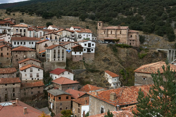 Fototapeta na wymiar Landscape of houses in a village in La Rioja, Spain