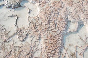 Calcareous formations formed by water evaporation