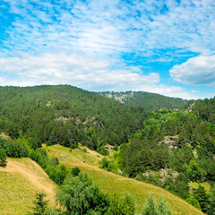 Amazing mountain landscape - natural outdoor travel background.