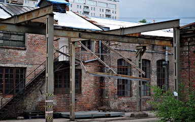 Fototapeta na wymiar post-industrial buildings
