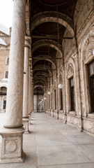 Fototapeta premium Hallway corridor ancient Islamic in Cairo Egypt