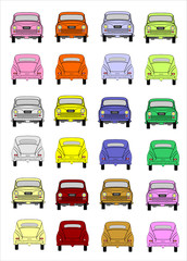 Naklejka premium car pattern