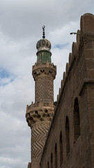Fototapeta premium Ancient mosque in Cairo Egypt bricks 