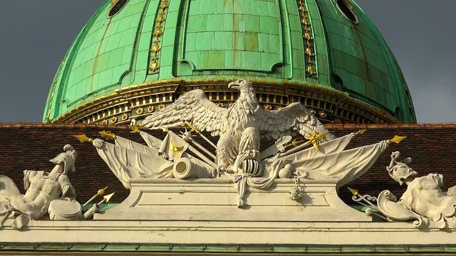 Dome of the Imperial Palace Hofburg. Vienna. Austria. 