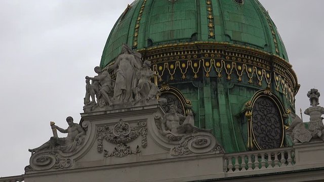 Dome of the Imperial Palace Hofburg. Vienna. Austria. 