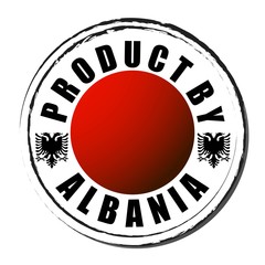 Made in albania coloring the flag. Symbol. Product by.
