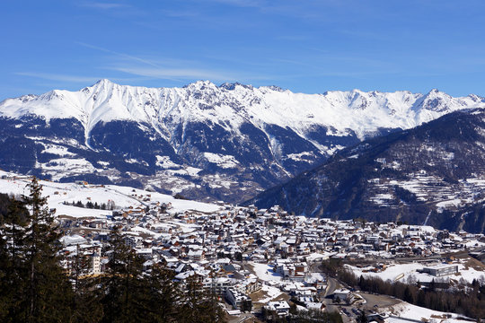 Blick auf Fiss in Tirol