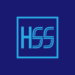 Logo shape initial letter hss for business or company vector eps 10