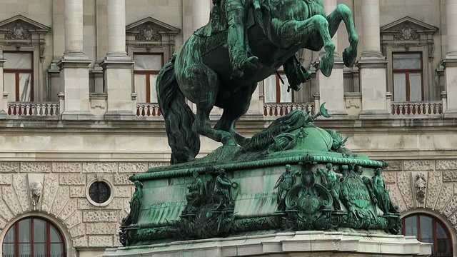 Monument to Prince Eugene of Savoy in the Hofburg. Vienna, Austria. 
