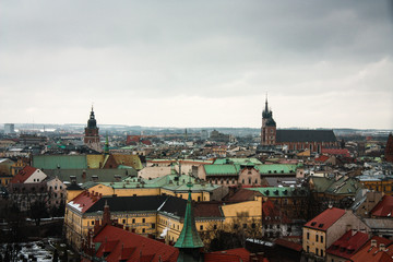 Fototapeta na wymiar Krakow in winter. Poland.