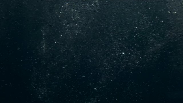 Sea level from moving glass boat. Prores 422 10 Bit slow motion.