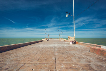 Telchac port frontal view