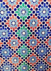 Traditional Moroccan Mosaic tiled wall