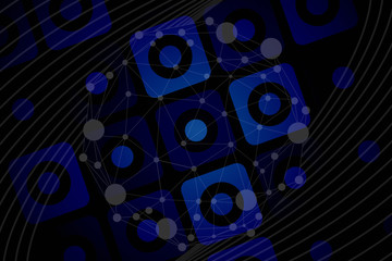 abstract, fractal, technology, blue, wave, design, wallpaper, effect, pattern, light, universe, space, line, black, science, dark, perspective, motion, virtual reality, template, backdrop, texture