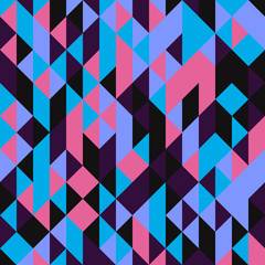 Pattern with random colored Diamonds Generative Art background illustration