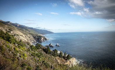 Road 1, USA - Brücke an der Meeresküste
